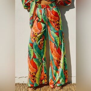 NWT Dress Forum Colorful Wide-Leg Pants Size:S